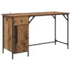 vidaXL Sz&aacute;m&iacute;t&oacute;g&eacute;pes asztal &Ouml;reg fa 131 x 48 x 75 cm Szerelt Fa