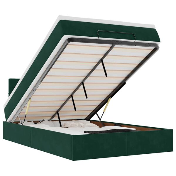 vidaXL s&ouml;t&eacute;tz&ouml;ld b&aacute;rsony ottom&aacute;n &aacute;gy matraccal & LED-ek 120x190cm