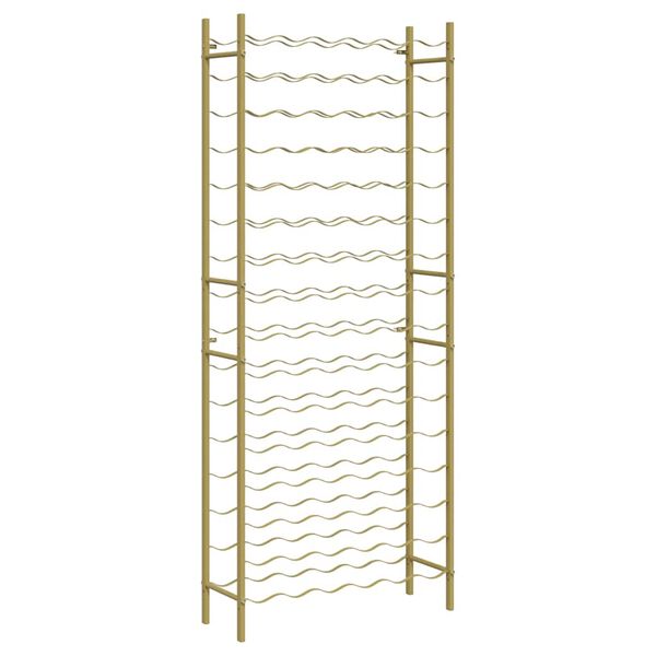 vidaXL arany f&eacute;m bortart&oacute; &aacute;llv&aacute;ny 96 palackhoz