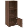 vidaXL barna t&ouml;lgy sz&iacute;nű szerelt fa k&ouml;nyvszekr&eacute;ny 31x24x77 cm