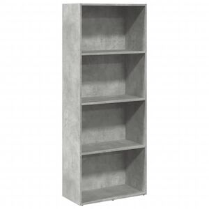 vidaXL betonsz&uuml;rke szerelt fa k&ouml;nyvespolc 60 x 30 x 152 cm