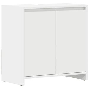 vidaXL feh&eacute;r szerelt fa f&uuml;rdőszobaszekr&eacute;ny 60 x 33 x 60 cm