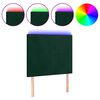 vidaXL s&ouml;t&eacute;tz&ouml;ld b&aacute;rsony LED-es fejt&aacute;mla 80x5x118/128 cm