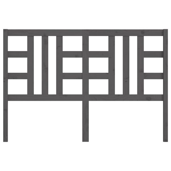 vidaXL szürke tömör fenyőfa ágyfejtámla 166 x 4 x 100 cm