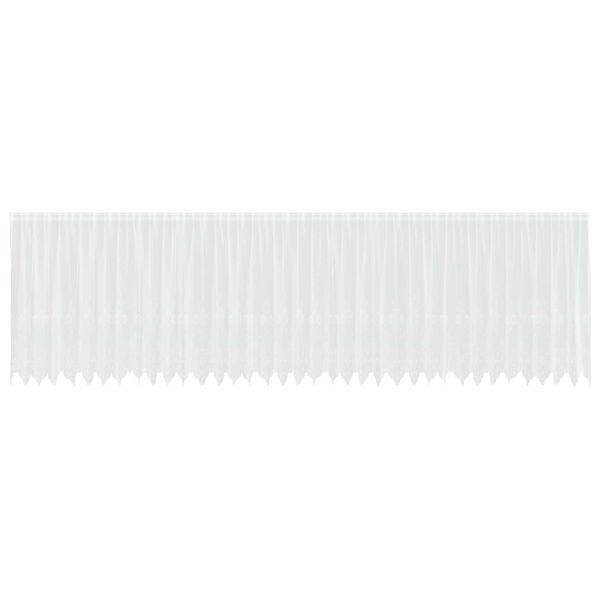 vidaXL Csipk&eacute;s F&uuml;gg&ouml;ny f&uuml;gg&ouml;ny&ouml;kkel Feh&eacute;r 180 x 900 cm Poli&eacute;szter