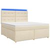 vidaXL Boxspring &aacute;gy matraccal Kr&eacute;msz&iacute;nű 140 x 200 cm Sz&ouml;vet