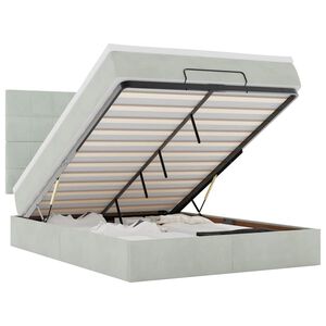 vidaXL Ottom&aacute;n &aacute;gykeret matracokkal vil&aacute;gossz&uuml;rke 140x190cm b&aacute;rsony