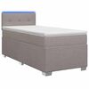 vidaXL Boxspring &aacute;gy matraccal &eacute;s LED-del T&oacute;psz&iacute;nű 80 x 200 cm Sz&ouml;vet