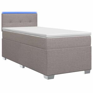 vidaXL Boxspring &aacute;gy matraccal &eacute;s LED-del T&oacute;psz&iacute;nű 80 x 200 cm Sz&ouml;vet