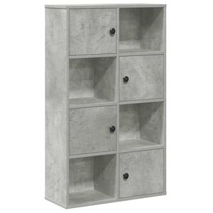 vidaXL betonsz&uuml;rke szerelt fa k&ouml;nyvespolc 60x24x101,5 cm