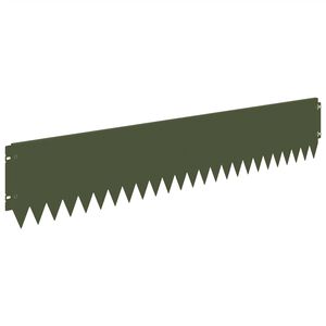 vidaXL Fűszeg&eacute;lyez&eacute;s 30 pcs 103 x 20 cm Ac&eacute;l Olajz&ouml;ld