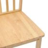 vidaXL 2 db természetes tömörfa gumiból készült étkezőszékek