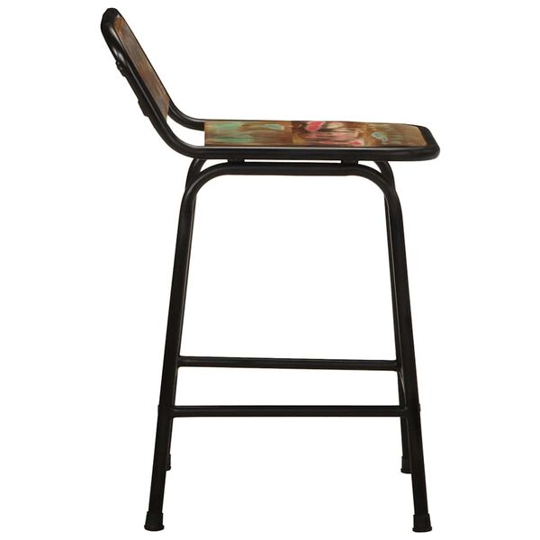 vidaXL bárszékek 4 db 46x35,5x70 cm tömörfa, újrahasznosított fa