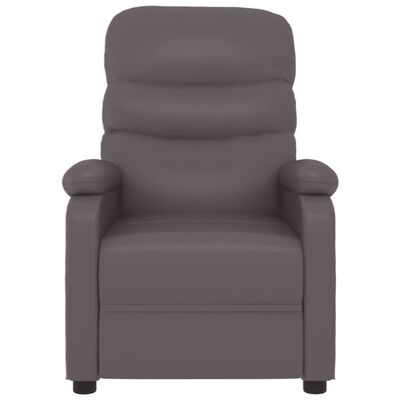 vidaXL szürke műbőr dönthető fotel