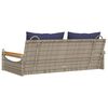 vidaXL sz&uuml;rke polyrattan hintapad p&aacute;rn&aacute;kkal 109 x 62 x 40 cm