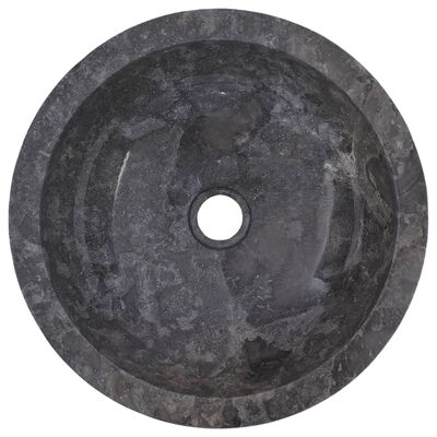 vidaXL szürke márvány mosdókagyló Ø40 x 12 cm