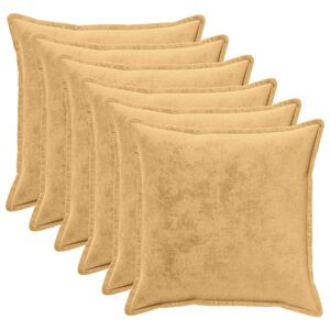 vidaXL P&aacute;rna huzat 6 pcs HOUTEN T&oacute;psz&iacute;nű 70 x 70 cm Flanell