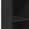 vidaXL fekete szerelt fa magasszekrény 40 x 41 x 124 cm