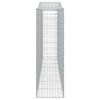 vidaXL 25 db &iacute;ves horganyzott vas gabion kos&aacute;r 400x50x160/180 cm
