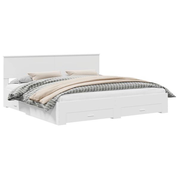 vidaXL &Aacute;gykeret fejt&aacute;ml&aacute;val fi&oacute;kkal Feh&eacute;r 200 x 200 cm Faanyag