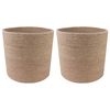 vidaXL N&ouml;v&eacute;nyi Cser&eacute;p K&eacute;szlet 2 db Term&eacute;szetes &Oslash; 21 x 21 cm