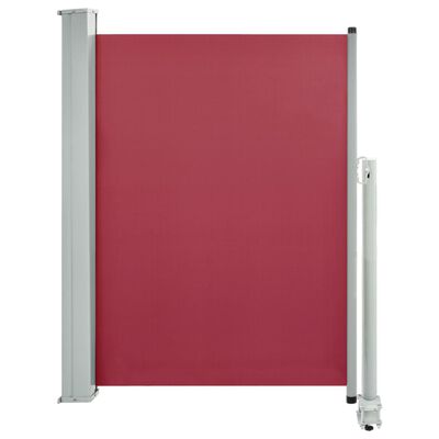 vidaXL piros behúzható oldalsó teraszi napellenző 100 x 300 cm