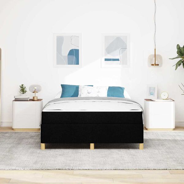 vidaXL &Aacute;gykeret matracmal Fekete 140 x 190 cm sz&ouml;vet