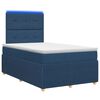 vidaXL LED Boxspring &Aacute;gy Mattal fejt&aacute;ml&aacute;val K&eacute;k 120 x 190 cm Sz&ouml;vet