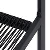 vidaXL 4 db fekete PVC rattan kerti szék