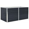 vidaXL antracitsz&uuml;rke horganyzott ac&eacute;l kerti magas&aacute;gy&aacute;s 160x80x45 cm