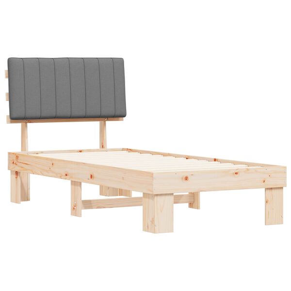 vidaXL &Aacute;gykeret K&aacute;rpitozott Fejt&aacute;ml&aacute;val Vil&aacute;gossz&uuml;rke 90 x 190 cm