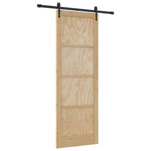 vidaXL Cs&uacute;sz&oacute; ajt&oacute; ORKDAL Term&eacute;szetes 83 x 232 cm T&ouml;m&ouml;r Fenyőfa