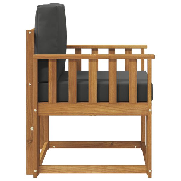 vidaXL K&uuml;lt&eacute;ri kanap&eacute; T&ouml;m&ouml;r ak&aacute;cfa &eacute;s poli&eacute;szter Term&eacute;szetes