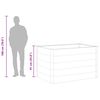 vidaXL szürke WPC kerti magaságyás 150 x 100 x 91 cm