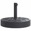 vidaXL kerek napernyőtalp r&uacute;dhoz &Oslash;38 / 48 mm 25 kg