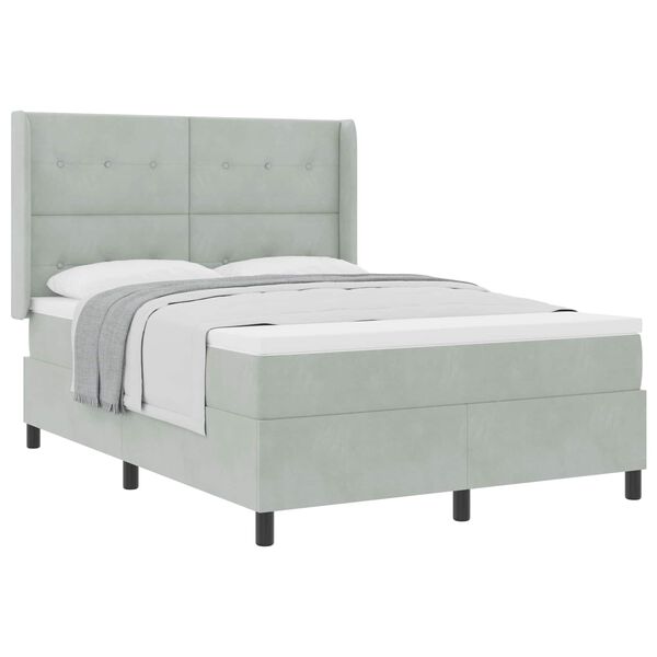 vidaXL Boxrug&oacute;s &aacute;gy matracmal Vil&aacute;gossz&uuml;rke 140 x 190 cm B&aacute;rsony