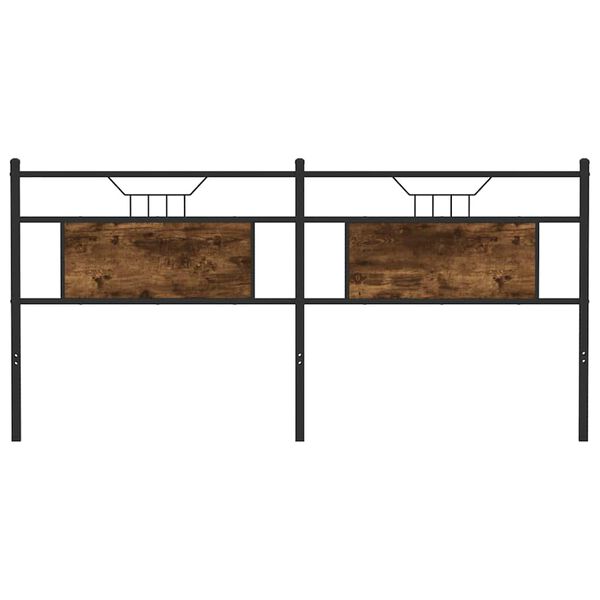 vidaXL f&uuml;st&ouml;s t&ouml;lgy sz&iacute;nű szerelt fa &eacute;s ac&eacute;l csere fejt&aacute;mla 180 cm