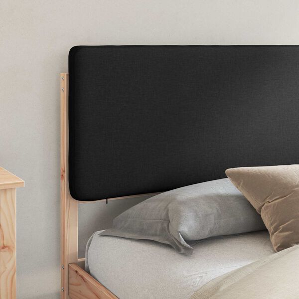 vidaXL &Aacute;gykeret K&aacute;rpitozott Fejt&aacute;ml&aacute;val Fekete 200 x 200 cm