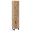 vidaXL Magasfi&uacute; Artisan t&ouml;lgy 34,5 x 34 x 180 cm Szerelt Fa