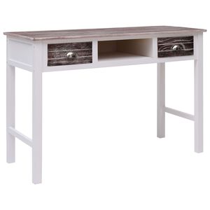 vidaXL barna fa &iacute;r&oacute;asztal 110 x 45 x 76 cm