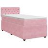 vidaXL Boxspring &aacute;gy matraccal R&oacute;zsasz&iacute;n 100 x 200 cm B&aacute;rsony