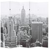 vidaXL fekete-feh&eacute;r New York mint&aacute;s parav&aacute;n 200 x 170 cm