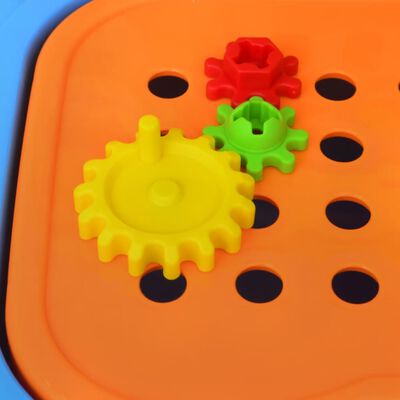 Gyerek játék munkaasztal játék szerszámokkal kék + sárga