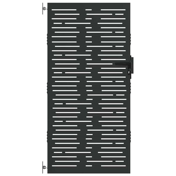 vidaXL fűmintás corten acél kerti kapu 85 x 175 cm