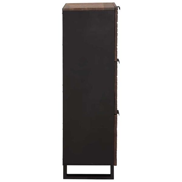 vidaXL Highboard Barna 40 x 33 x 110 cm tömör mangófa