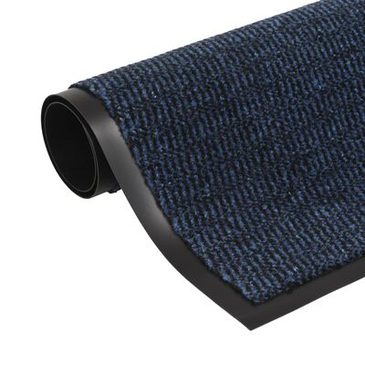 vidaXL kék négyszögletes szennyfogó szőnyeg 80 x 120 cm