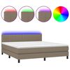 vidaXL t&oacute;psz&iacute;nű sz&ouml;vet rug&oacute;s &eacute;s LED-es &aacute;gy matraccal 180 x 200 cm