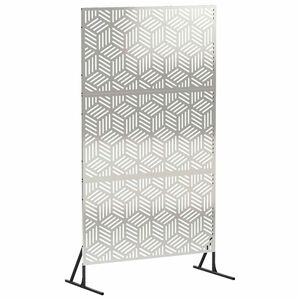 vidaXL Mag&aacute;nszf&eacute;ra K&eacute;pernyő 100 x 50 x 180 cm Rozsdamentes Ac&eacute;l Ez&uuml;st