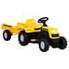 vidaXL s&aacute;rga ped&aacute;los gyermektraktor p&oacute;tkocsival