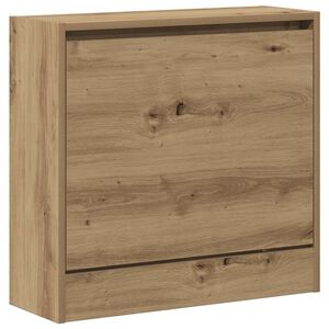 vidaXL Cipőszekr&eacute;ny 60 x 21 x 57 cm Szerelt Fa Artisan t&ouml;lgy
